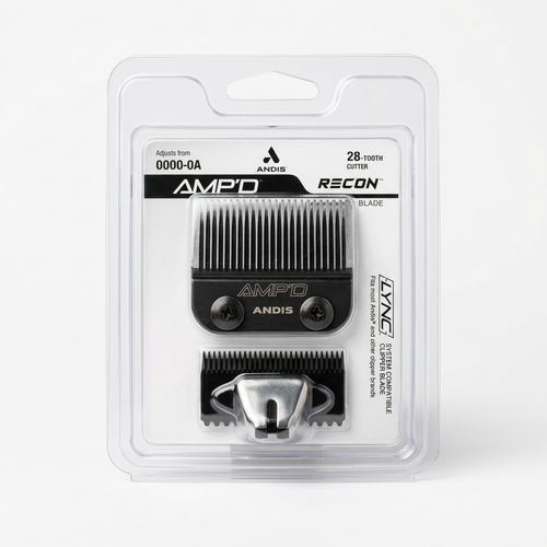 Andis AMP'D Recon Clipper Blade β 28-Tooth Adjustable Cutter (0000-0A)