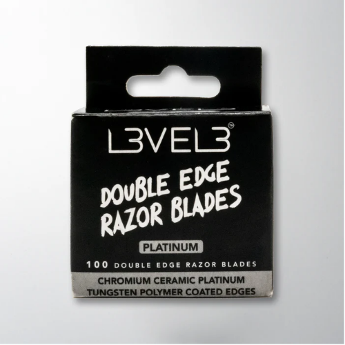 Level3 Professional Double Edge Razor Blades - Platinum Coated (100 Count)
