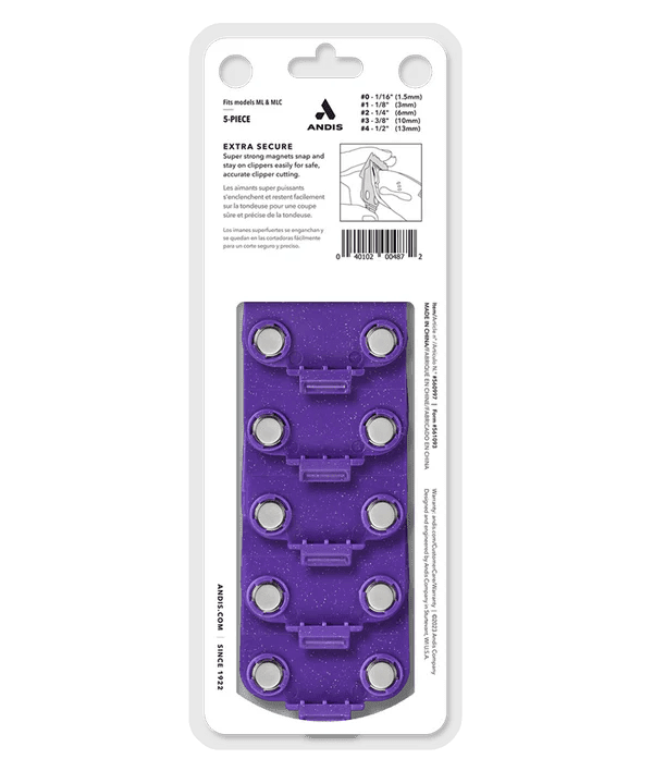 Andis Master Dual Magnetic 5-Piece Attachment Comb Set - Small (#01410)
