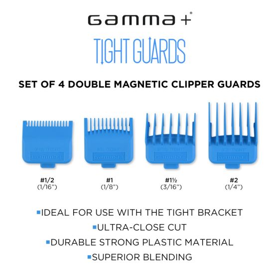 Gamma Dub Magnetic Tight Clipper Guards 4-Pack