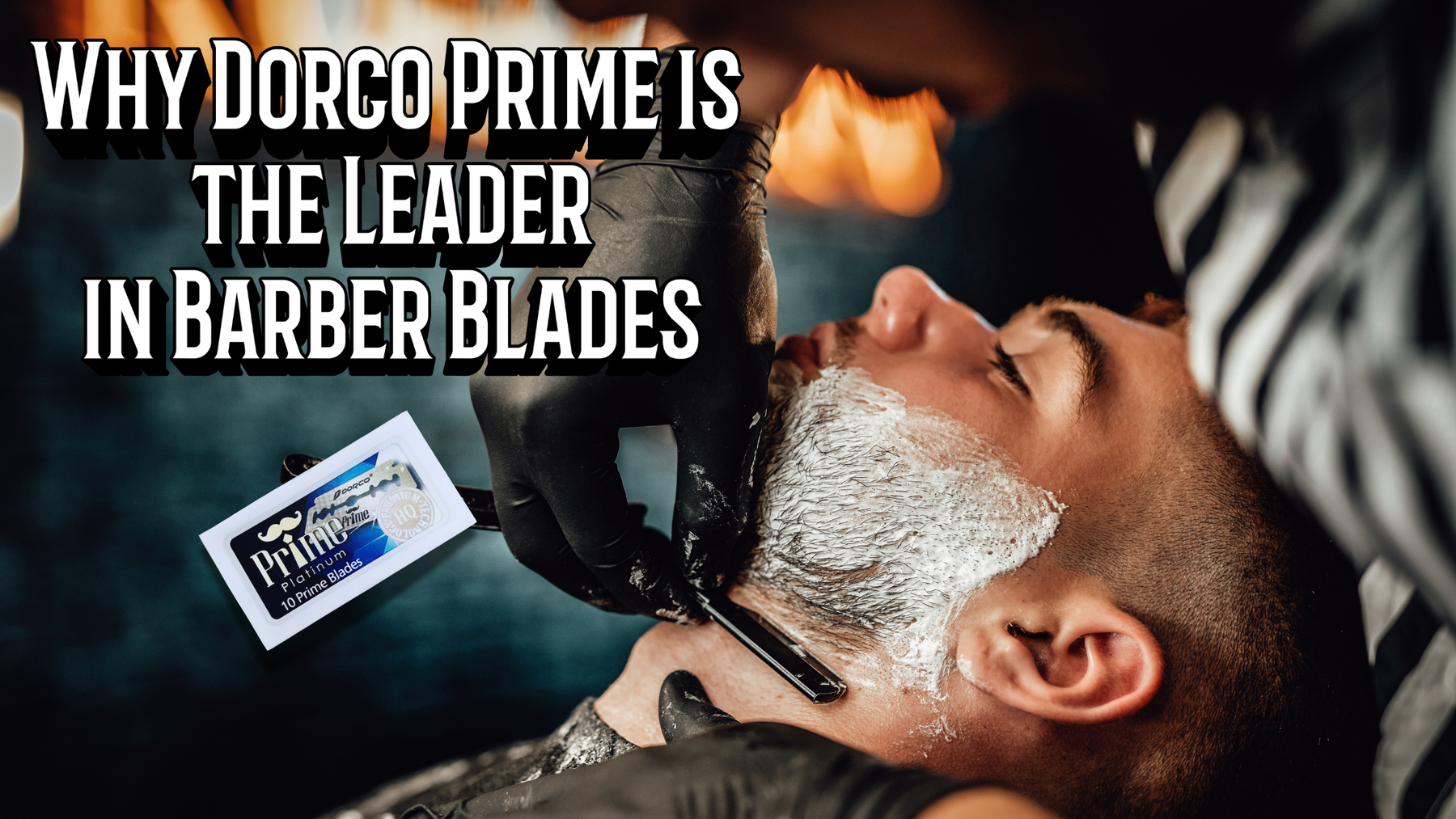 Dorco Prime barber blades for crisp lineups and high-volume barbershops – precision shaving blade for professional barbers