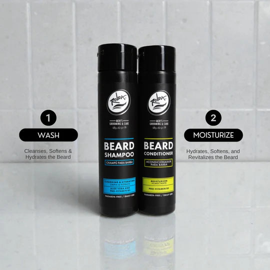 Rolda - Beard Shampoo & Conditioner Clean Care Kit