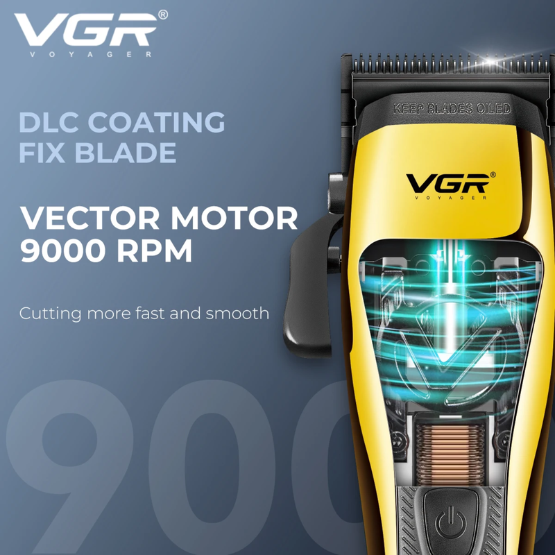 Vector Motor Clipper VGR V-015 – 9,000 RPM professional clipper presentation image