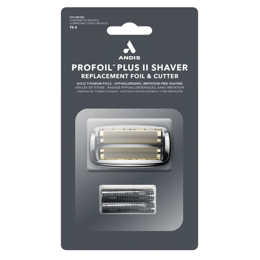 Andis ProFoil Plus II replacement foil and cutter kit chrome