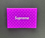 Pink Supreme grip featuring iconic Louis Vuitton pattern, designed for stylish grip and control.