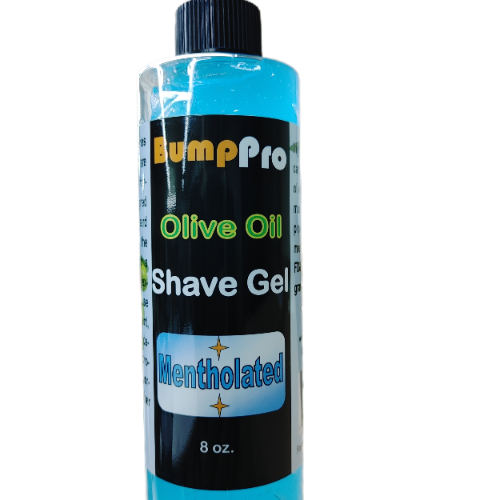 BumpPro Olive Oil Shave Gel Mentholated 8oz.
