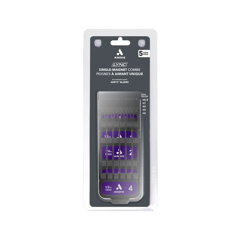 Andis LYNC AMP'D Magnetic Comb Set, 5 Piece | 564994