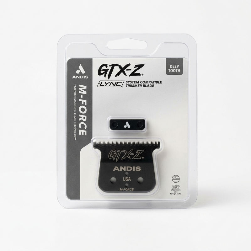 Andis AMP'D Recon clipper blade package showing 28-tooth cutter and Lync System compatibility