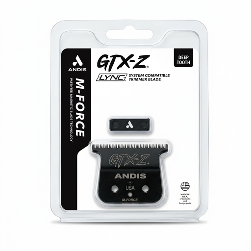 Andis GTX-Z M-Force deep tooth trimmer blade in Lync System compatible packaging
