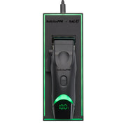 Babyliss Pro x Tomb45 Clipper with wireless charging pad – Top View with Charging Base