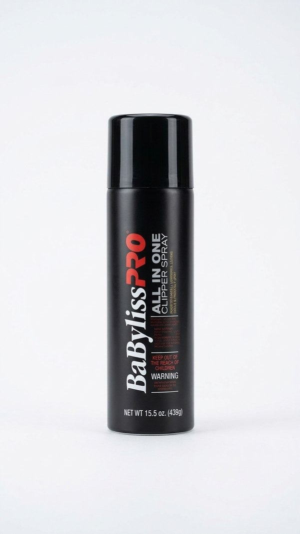 BaBylissPRO All-in-One Clipper Spray 15.5 oz aerosol can.