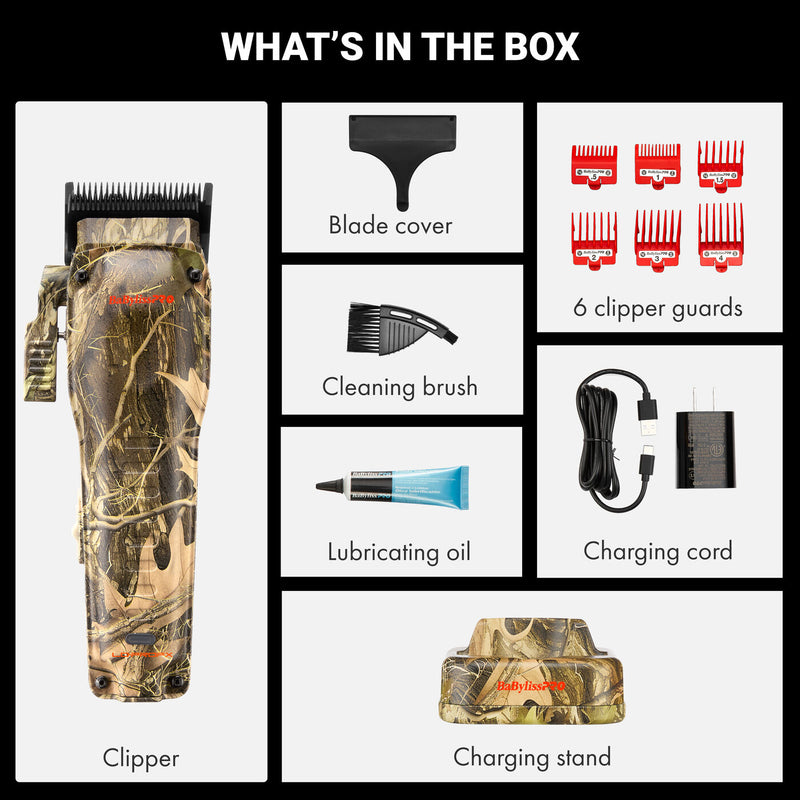 BaBylissPRO LO-PROFX Compact Clipper Camo Edition