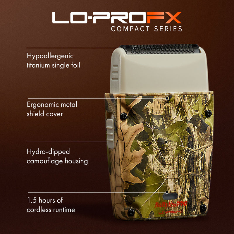 BaBylissPRO LO-PROFX Compact Single Foil Shaver Camo