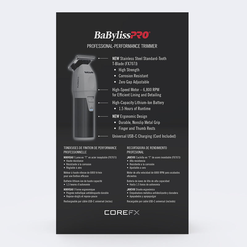 BaBylissPRO COREFX Trimmer Gray | FX76