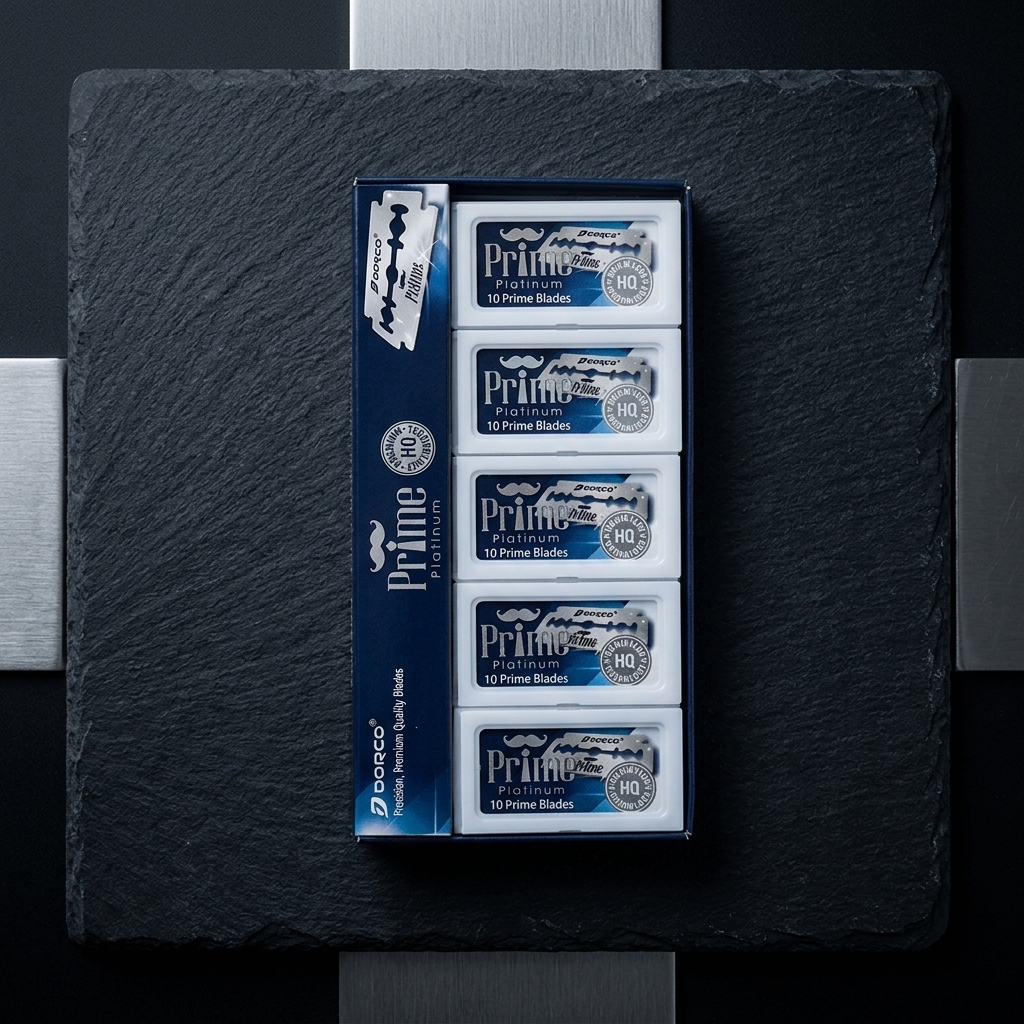 Dorco Prime Platinum Double Edge Razor Blades (100-Pack) – STP-301 Stainless Steel Barber Blades