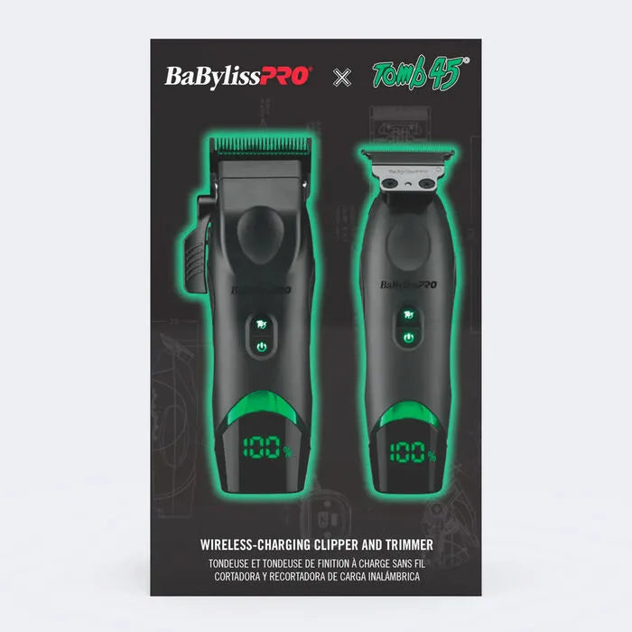 BaBylissPRO x Tomb45 Wireless-Charging Clipper & Trimmer Set | FXT45PPK