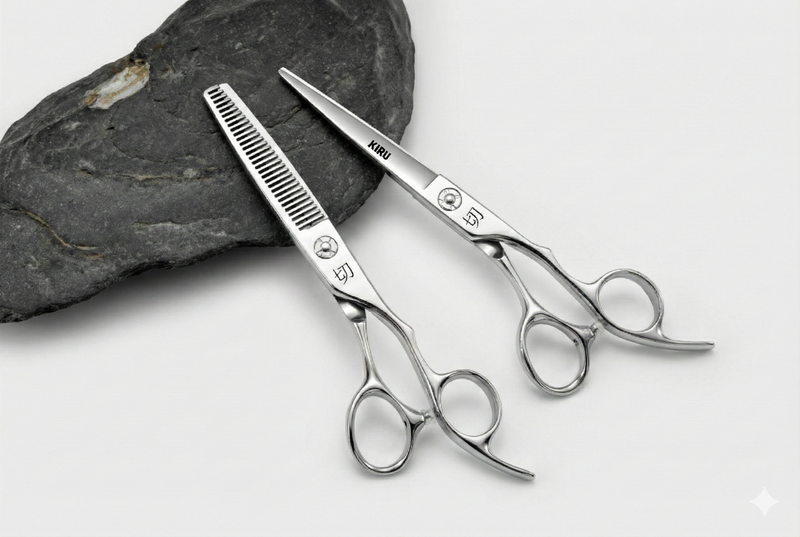 Kiru 6" Professional Scissor Set | Cutting & Texturizing Shears (Japanese SUS440C Steel)