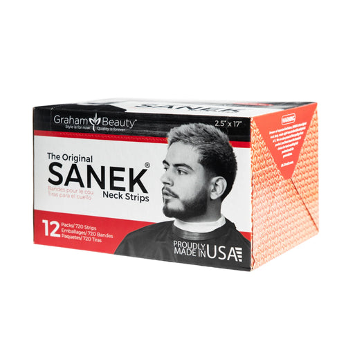 Graham Sanek Neck Strips – Professional Barber Neck Paper, 12-Pack
