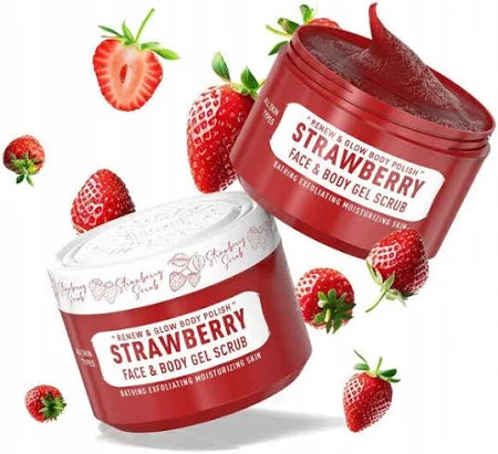 Immortal Strawberry Face & Body Gel Scrub 10.14oz