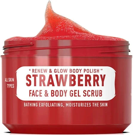 Immortal Strawberry Face & Body Gel Scrub 10.14oz