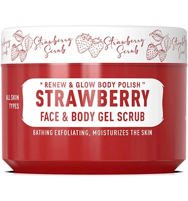Immortal Strawberry Face & Body Gel Scrub 10.14oz