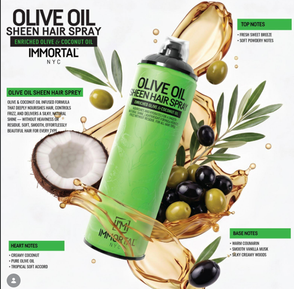Immortal NYC Olive Oil Sheen Hair Spray (16.9 oz)