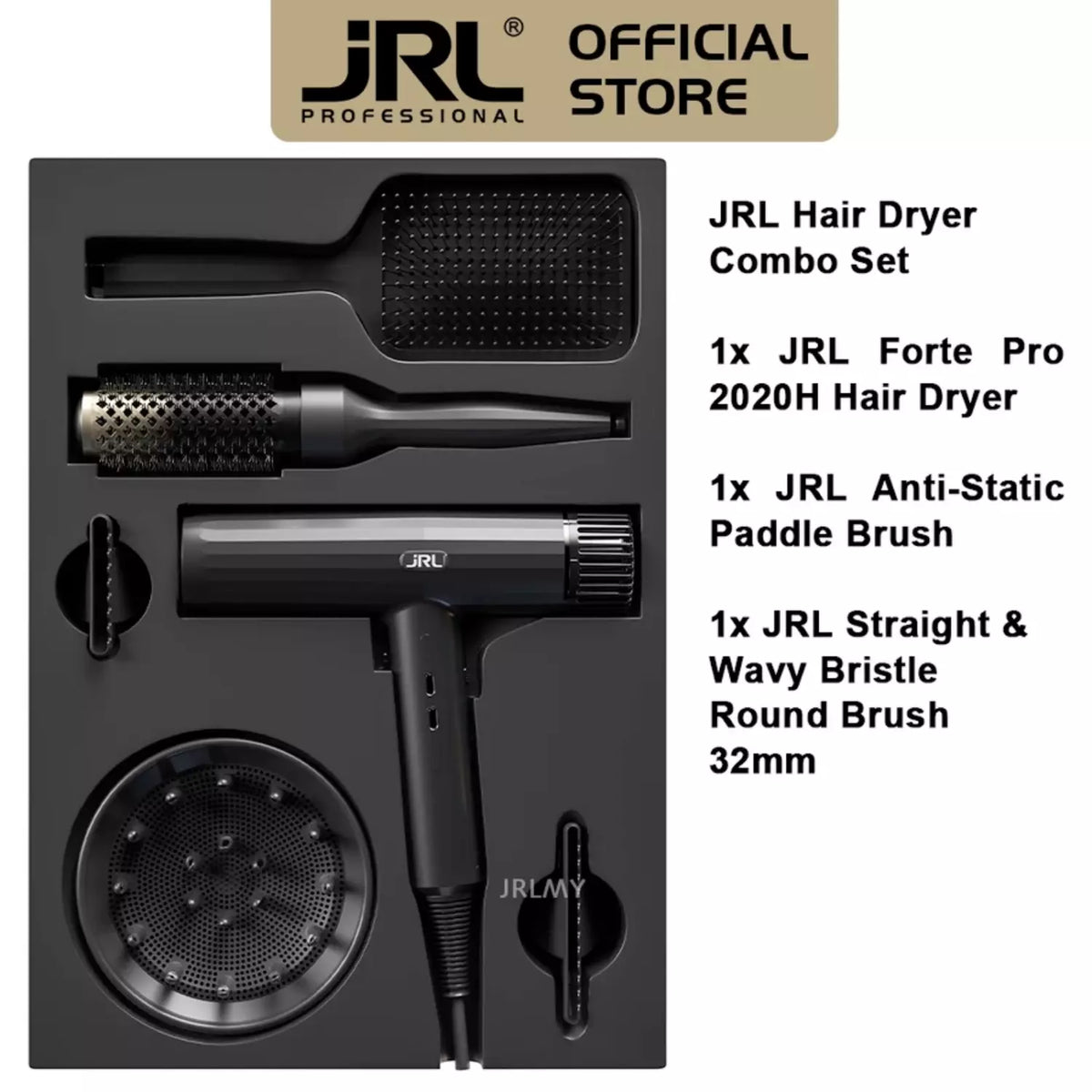 JRL Forte Pro 2020H Hair Dryer and Brush Set — Magnus Supply JRL Forte Pro 2020H Hair Dryer and Brush Set — Magnus Supply