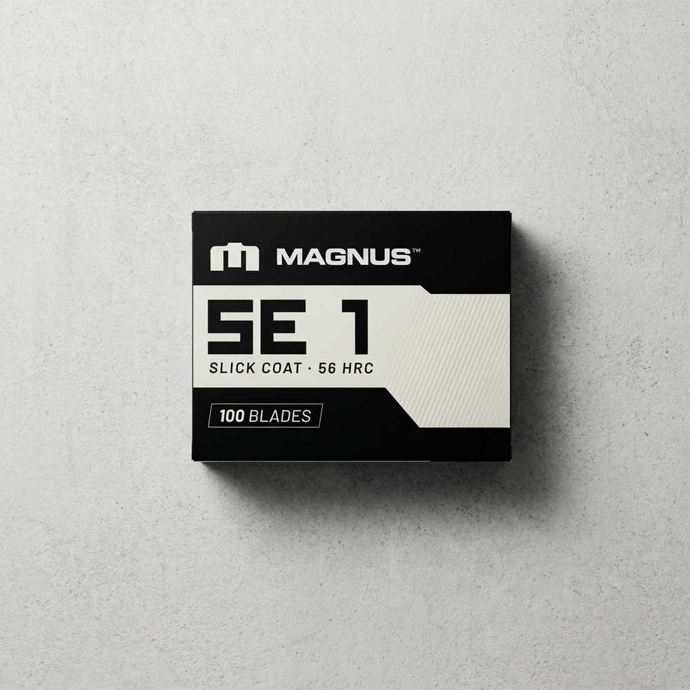 Magnus SE 1 Single Edge Barber Razor Blades – 100 Count