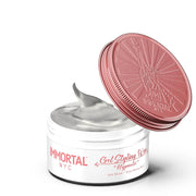 Immortal NYC pomades 5oz Platinum Edition cream pomade with shine and flexible firm hold.