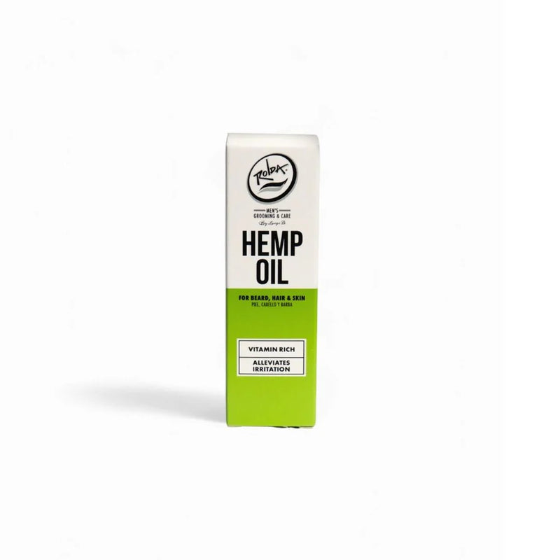 Box of Hemp Oil with green and white design on a white background