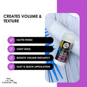 Rolda Hair Texturizing Styling Powder - Matte finish, light hold, boosts volume, easy application.