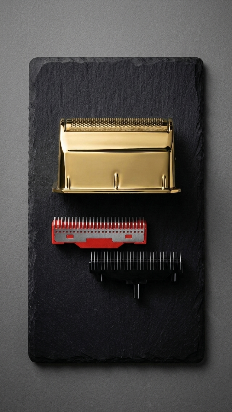 StyleCraft Uno Shaver Replacement Gold Titanium Foil & Cutter Set