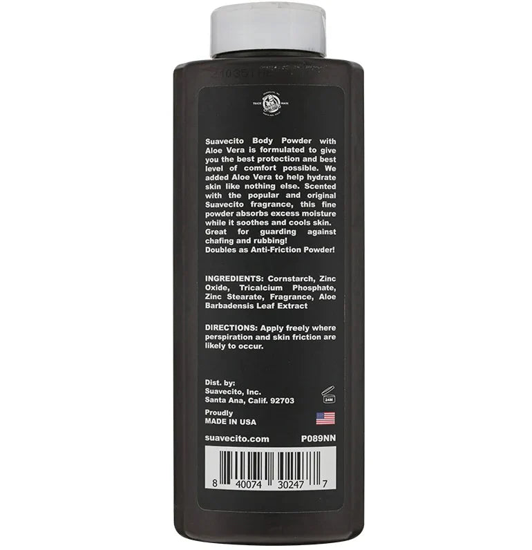 Suavecito Body Powder with Aloe Vera – 6oz / 170g