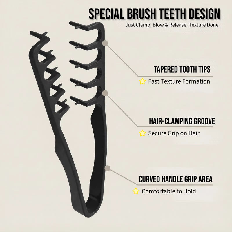 Magnus Texture Volume Comb V Shape | Fringe & Messy Styling