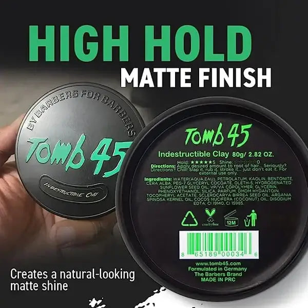 Tomb45 Indestructible Clay – High Hold Matte Finish