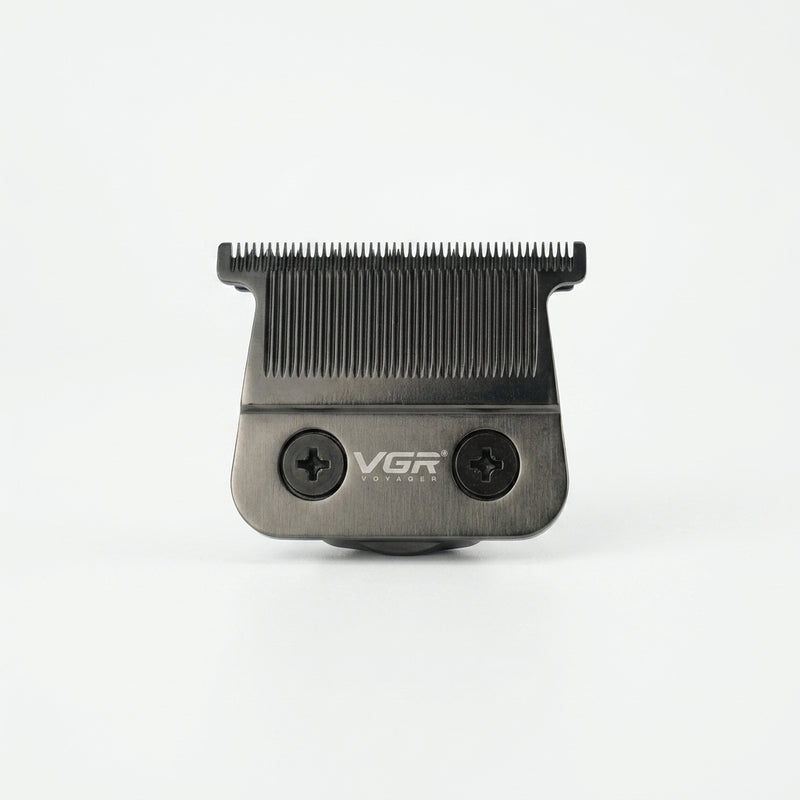 Barber clipper blade with 'VGR' branding on a white background