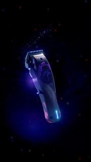 Wahl Professional Vapor LE Cordless Clipper Limited Edition showcased against a dark background with colorful accents.