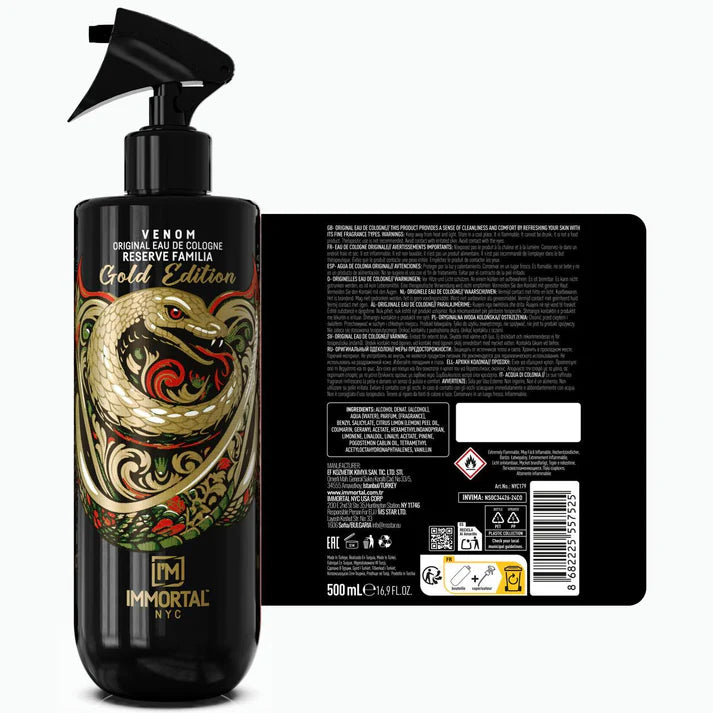 Immortal NYC Gold Edition Venom Cologne
