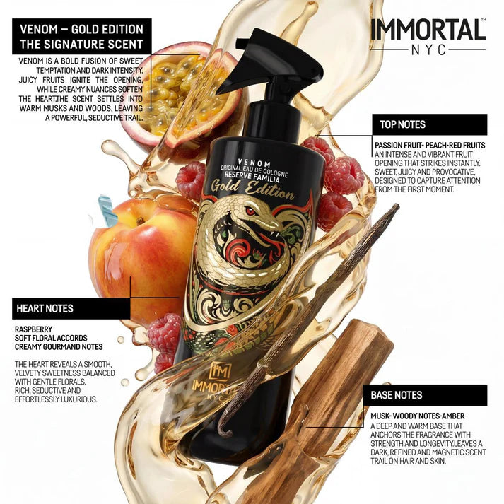 Immortal NYC Gold Edition Venom Cologne