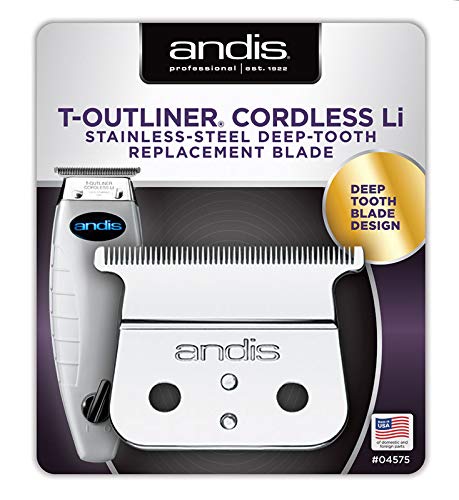 Andis Cordless T-Outliner Replacement Blade – Carbon Steel #04535
