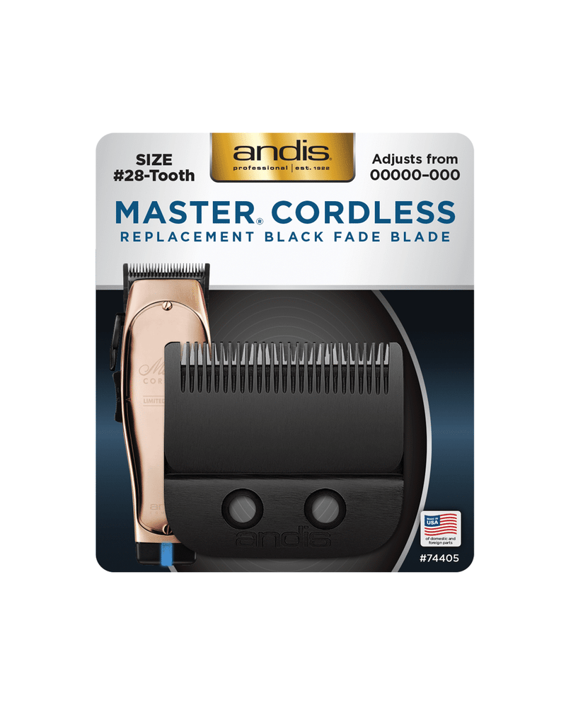 Andis Cordless Master Replacement Black Fade Blade #74405