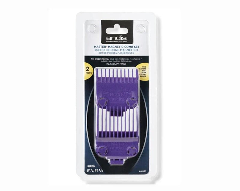 Andis Master Double Magnetic Comb Set (0.5 & 1.5) 01420 - Magnus SupplyAndis
