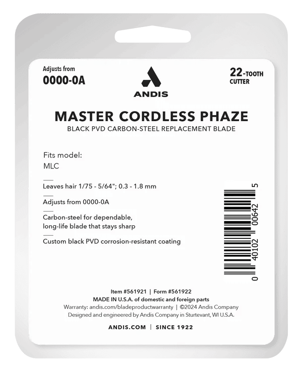 Andis Phaze 22-Tooth Replacement Blade - MLC (561921) - Magnus SupplyAndis