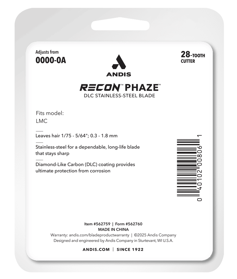 Andis RECON Clipper Replacement Phaze Blade 562759 - Magnus SupplyAndis