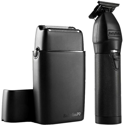 Babyliss Pro Collection Matte Black Trimmer and Double Foil Shaver - Magnus SupplyBabyliss