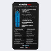 Babyliss Pro FXONE Lo-ProFX Blue Trimmer FX729BL - Magnus SupplyBabyliss