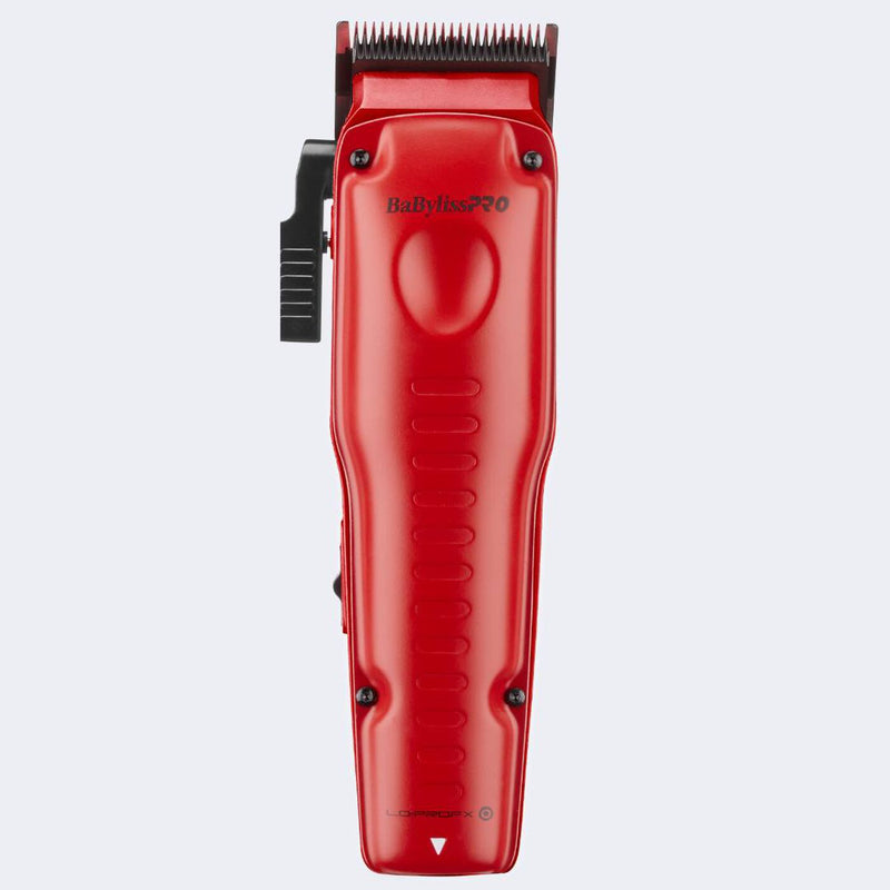 BaByliss PRO FXONE Lo-ProFX Matte Red High Performance Low Profile Clipper w/ Interchangeable Lithium Battery Pack (FX829MR) - Magnus Barber Supply