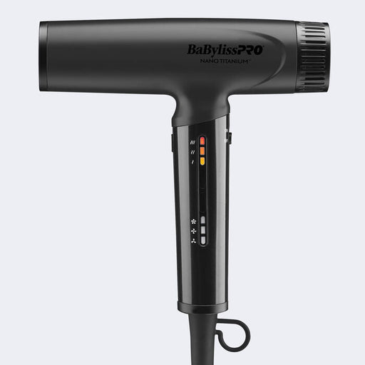 Babyliss Pro Nano Titanium Matte Black Light Ionic High-Speed Dryer - Magnus SupplyBabyliss