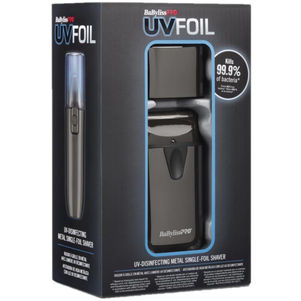 BaByliss Pro UV Disinfecting Metal Single Foil Shaver FXLFS1