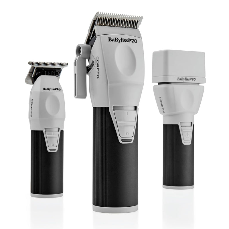 BaBylissPRO CoreFX Clipper, Trimmer & Double Foil Shaver Value Set (FXCLCPK3) - Magnus SupplyBabyliss